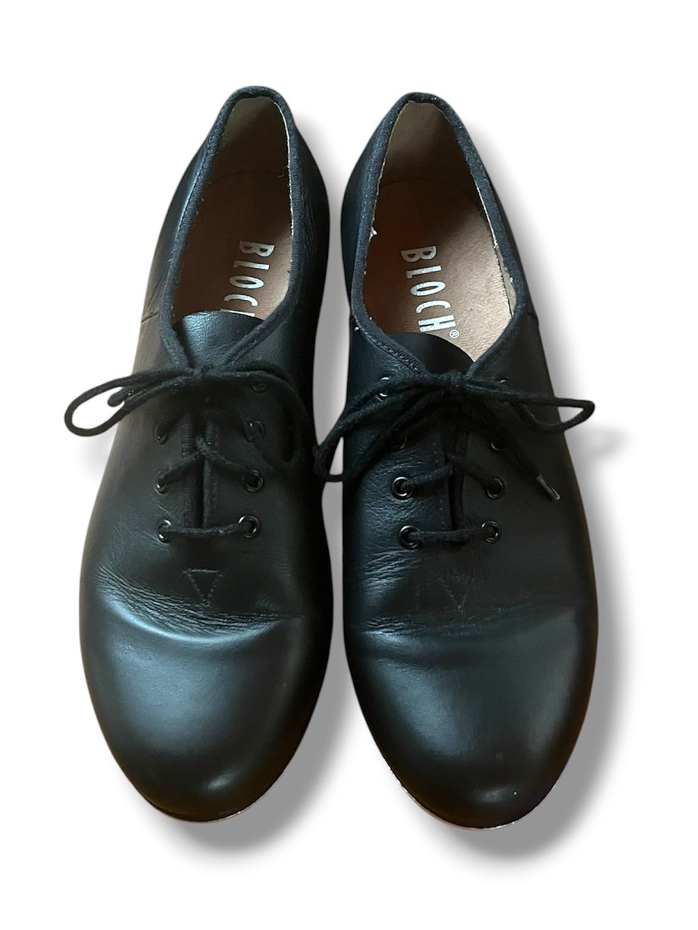 Bloch S0301L Leather Jazz Tap Shoes - Adult Size 8 Black